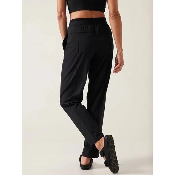 Athleta Brooklyn Heights Pant Lightweight Ankle Womens Size 4 Black - Picture 3 of 12